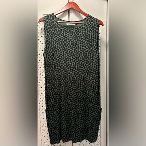 Ava Sky Black and Green Dress